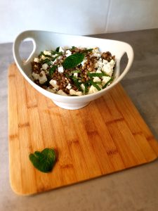 Salade de lentilles salakis et menthe fraiche