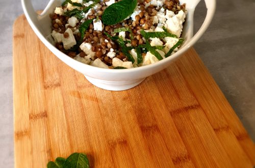 Salade de lentilles, salakis